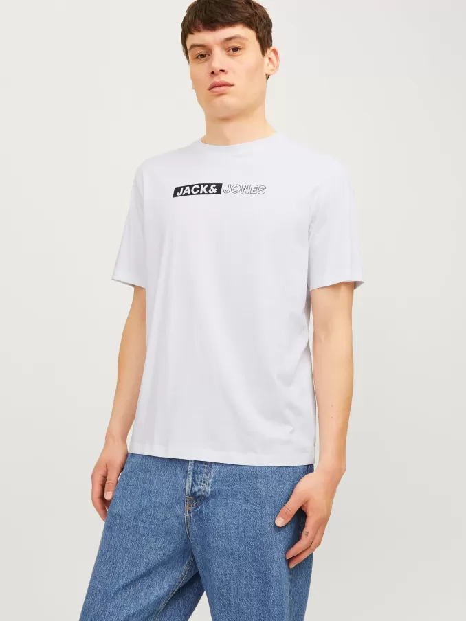 Logo Round neck T-shirt-Jack & Jones Flash Sale