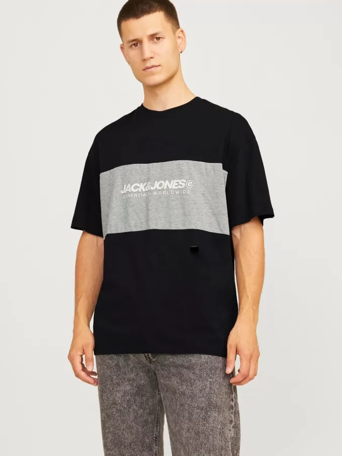 Logo Round neck T-shirt-Jack & Jones Discount