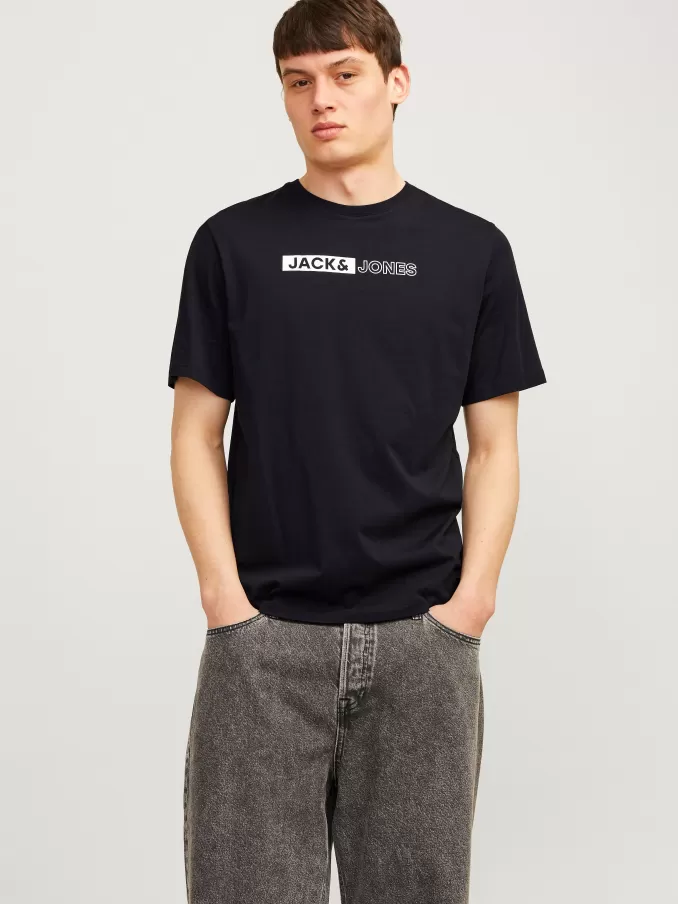 Logo Round neck T-shirt-Jack & Jones Best