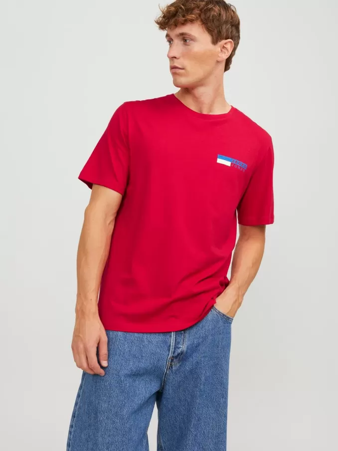 Logo Round neck T-shirt-Jack & Jones Cheap