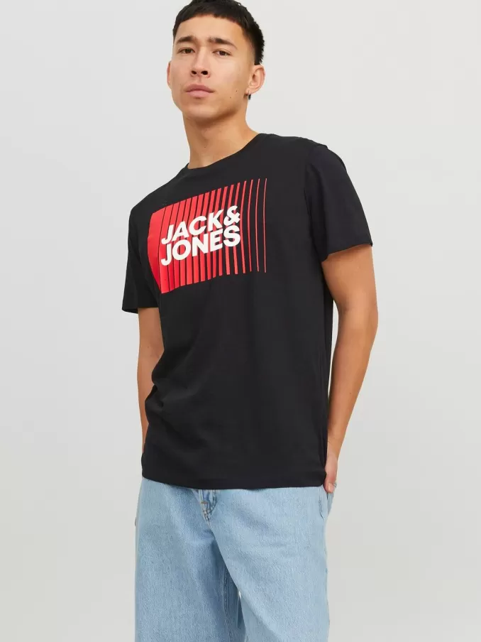 Logo Round neck T-shirt-Jack & Jones Clearance