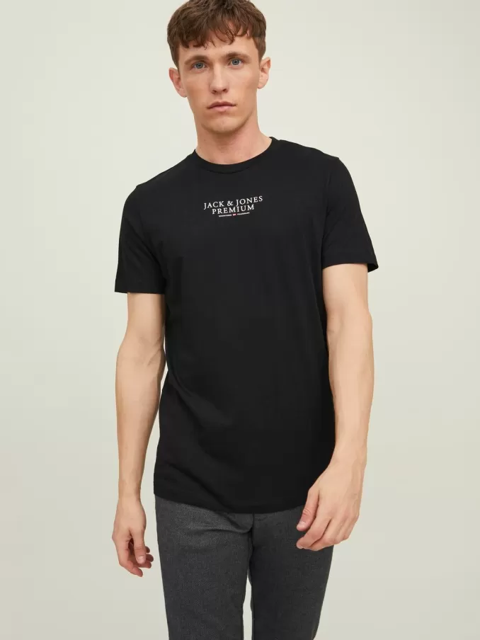 Logo Round neck T-shirt-Jack & Jones Hot