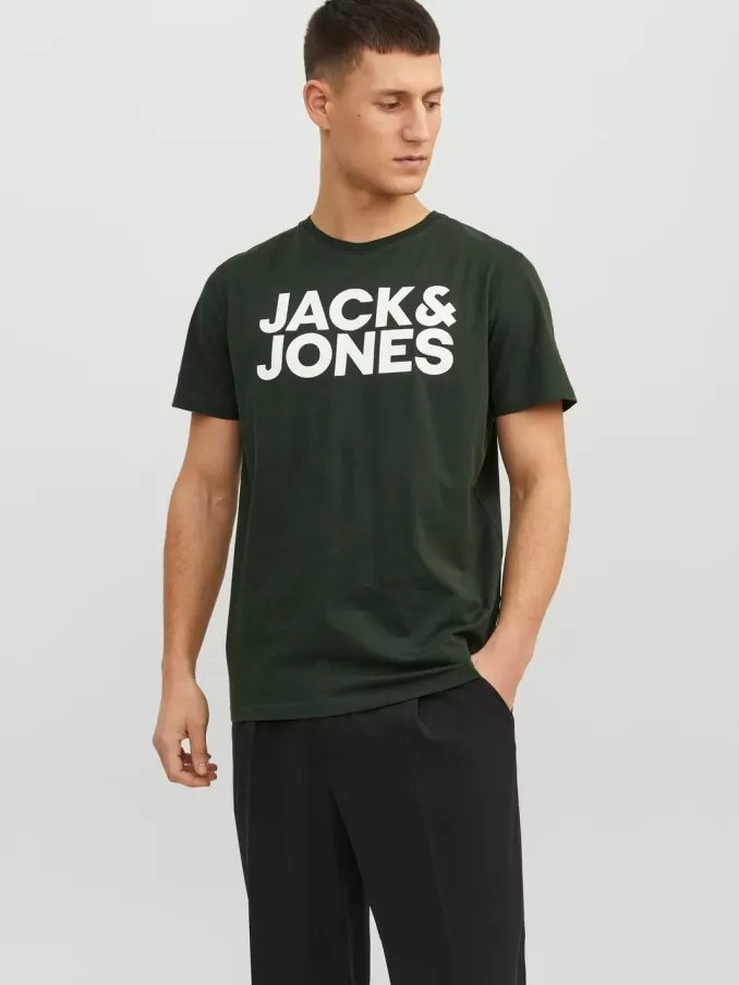 Logo Round neck T-shirt-Jack & Jones Clearance