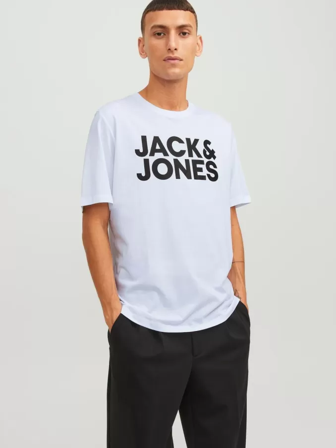 Logo Round neck T-shirt-Jack & Jones Cheap