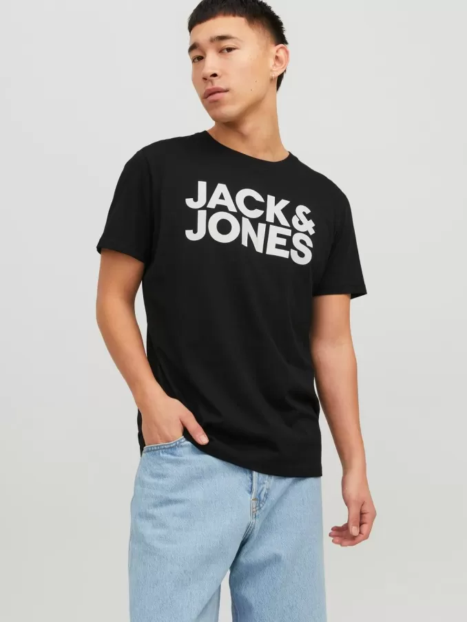 Logo Round neck T-shirt-Jack & Jones Discount