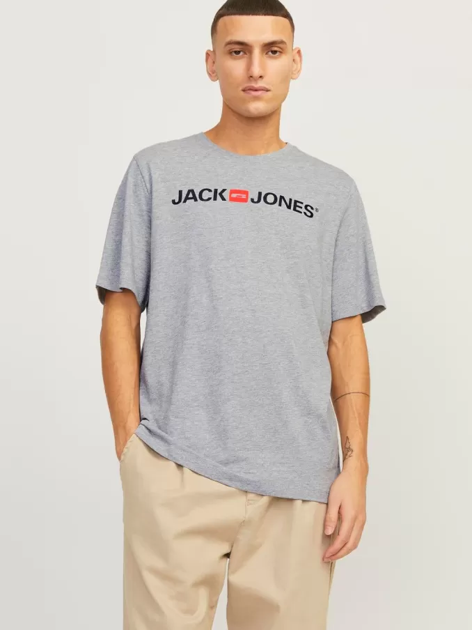 Logo Round neck T-shirt-Jack & Jones Best