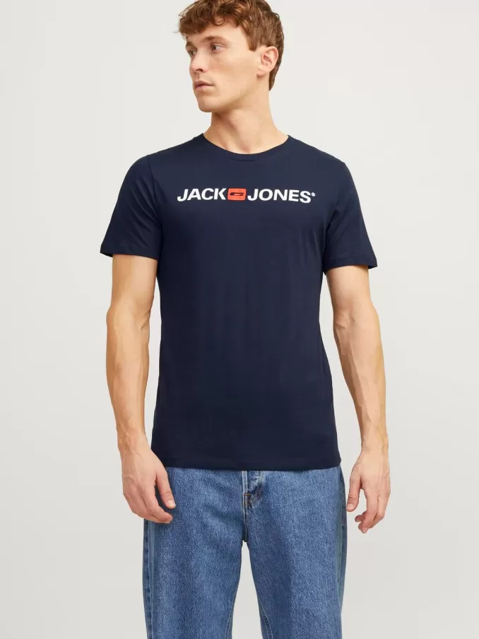 Logo Round neck T-shirt-Jack & Jones Online