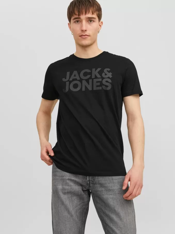 Logo Round neck T-shirt-Jack & Jones Best