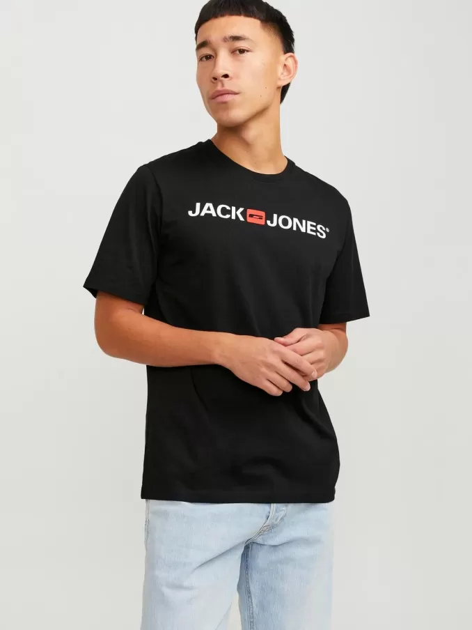 Logo Round neck T-shirt-Jack & Jones Best