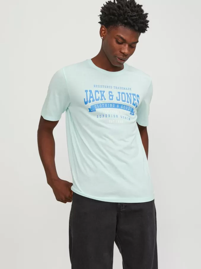 Logo Round neck T-shirt-Jack & Jones Clearance