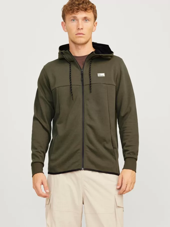 Logo Zip Hoodie-Jack & Jones Sale