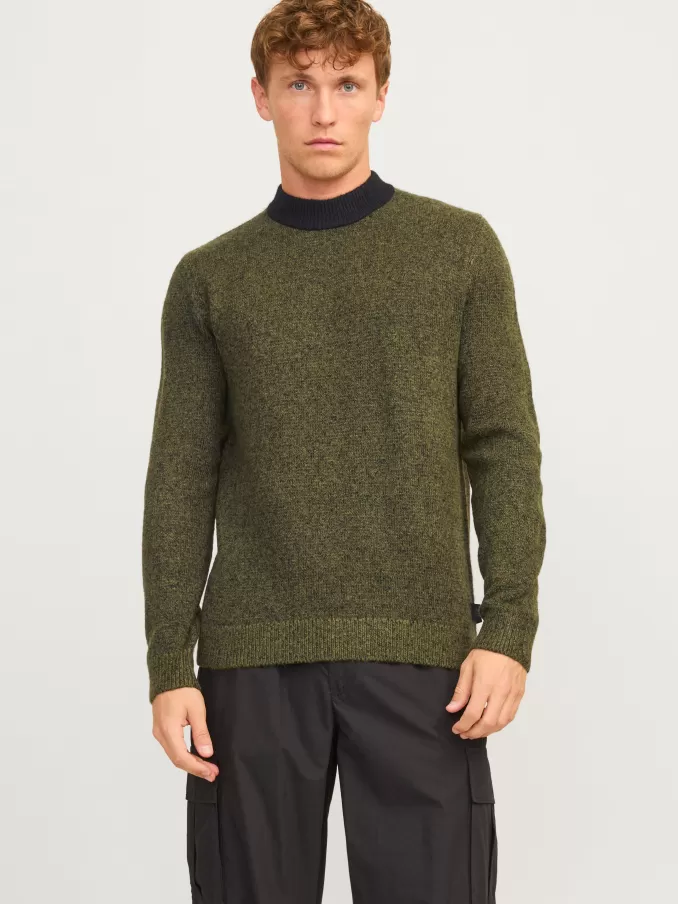 Melange Knitted pullover-Jack & Jones Cheap