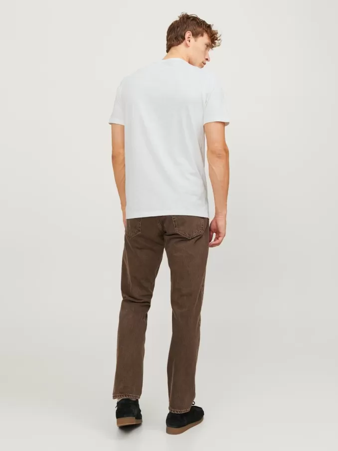 Melange Split Neck T-shirt-Jack & Jones Clearance