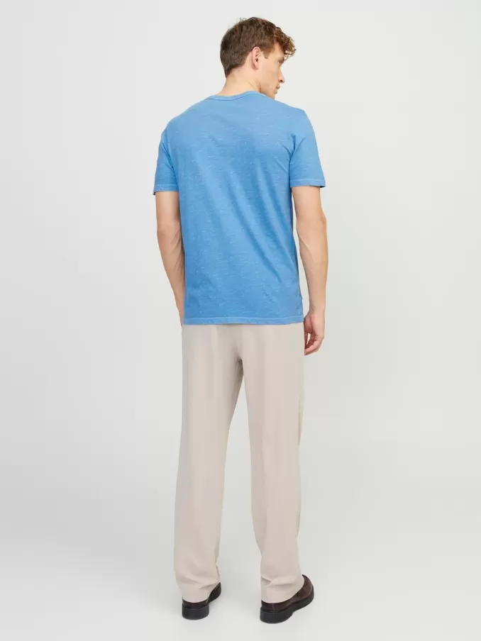 Melange Split Neck T-shirt-Jack & Jones Sale