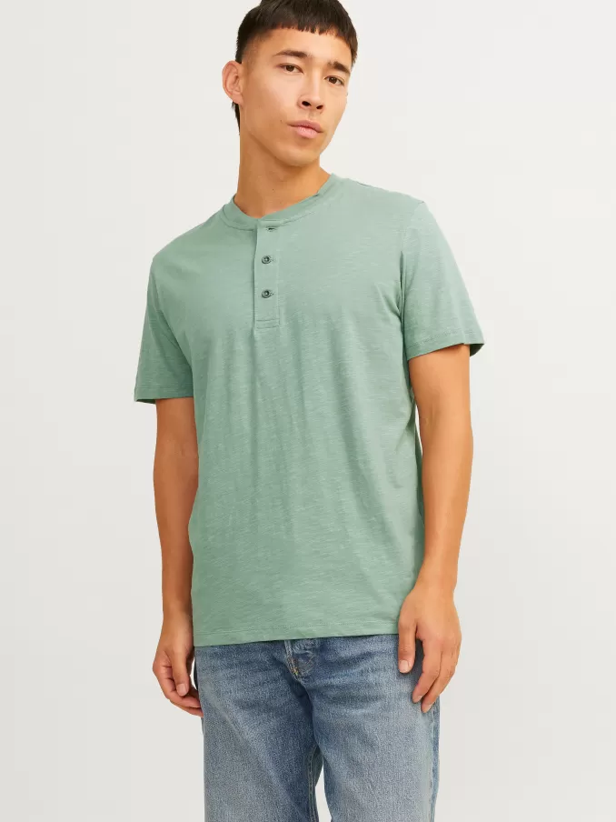 Plain China Collar T-shirt-Jack & Jones Online