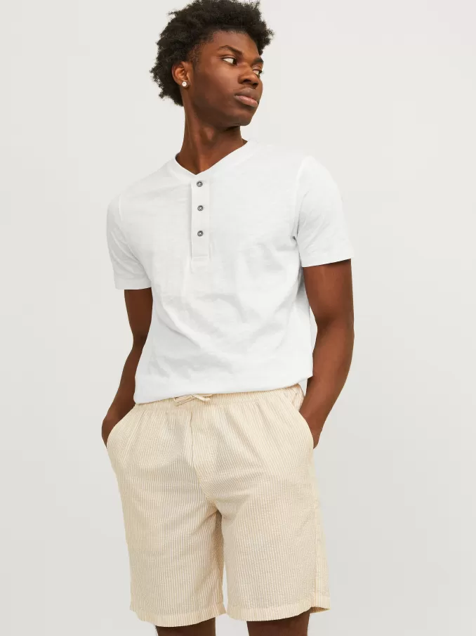 Plain China Collar T-shirt-Jack & Jones Hot