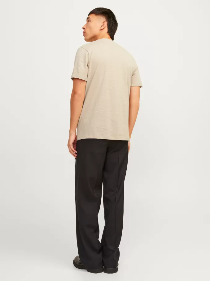 Plain China Collar T-shirt-Jack & Jones Clearance