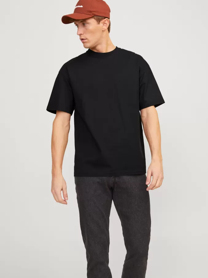 Plain Crew neck T-shirt-Jack & Jones Fashion