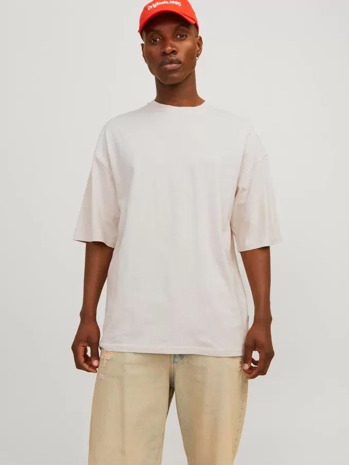 Plain Crew neck T-shirt-Jack & Jones Fashion