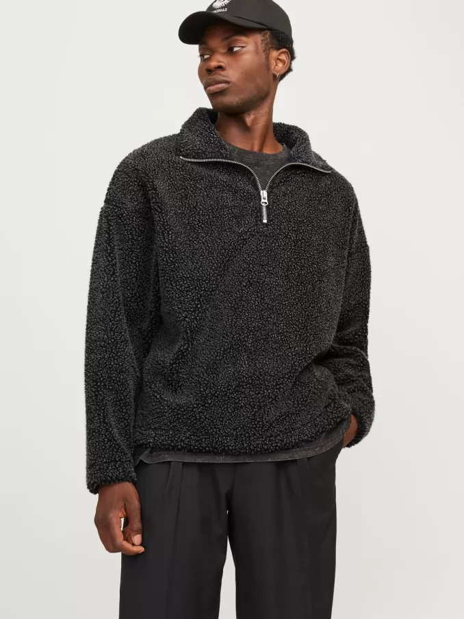 Plain Fleece sweatshirt-Jack & Jones Fashion