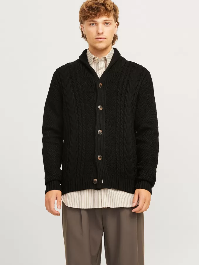 Plain Knitted cardigan-Jack & Jones New