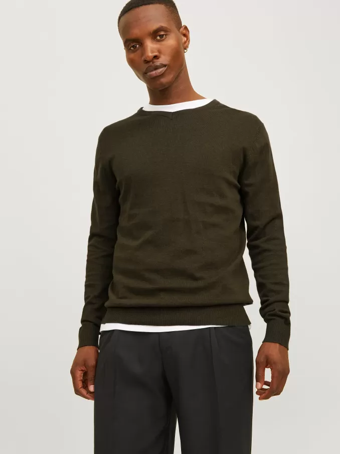 Plain Knitted pullover-Jack & Jones New