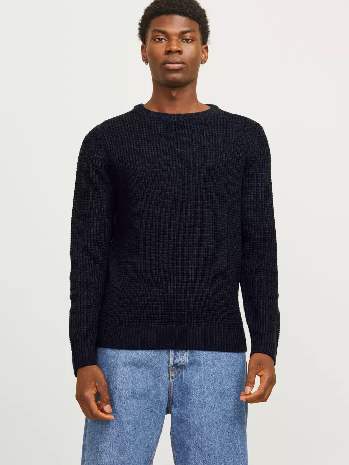 Plain Knitted pullover-Jack & Jones Shop