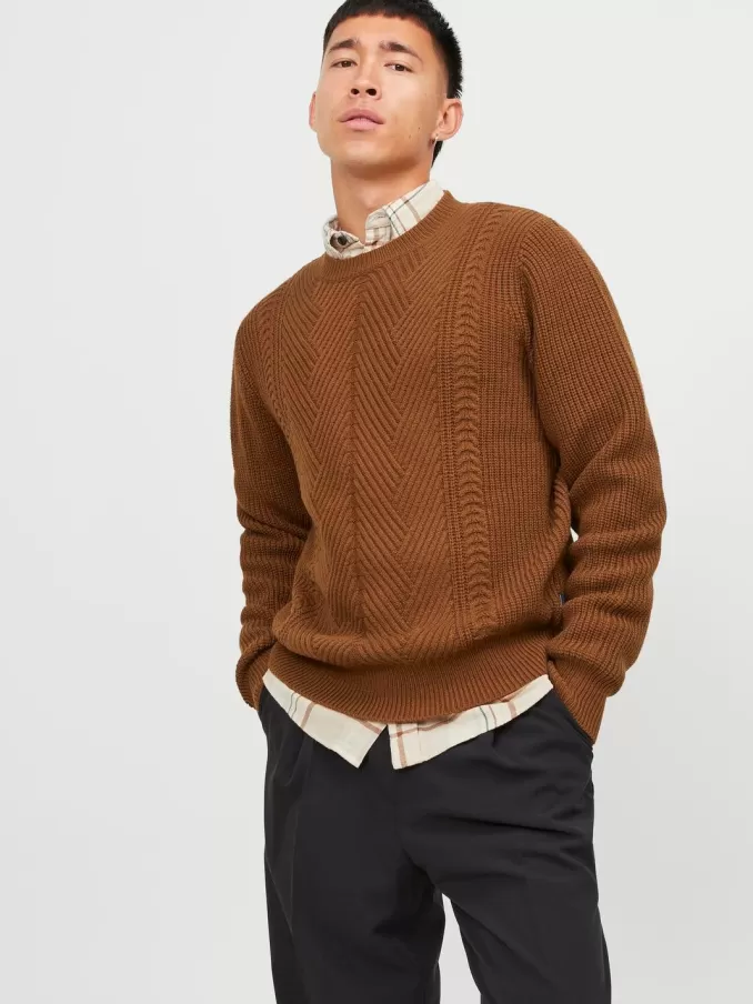 Plain Knitted pullover-Jack & Jones Fashion