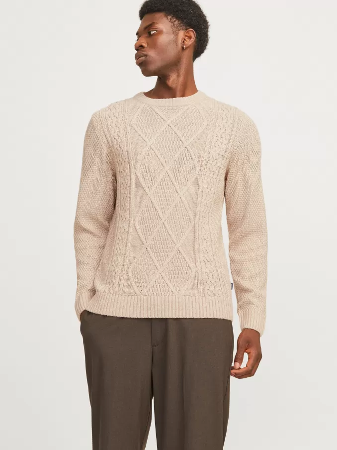 Plain Knitted pullover-Jack & Jones Fashion