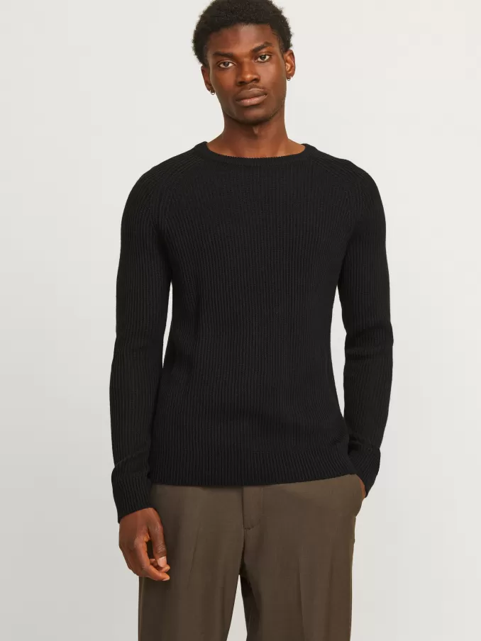 Plain Knitted pullover-Jack & Jones Fashion