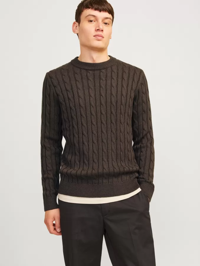 Plain Knitted pullover-Jack & Jones Fashion