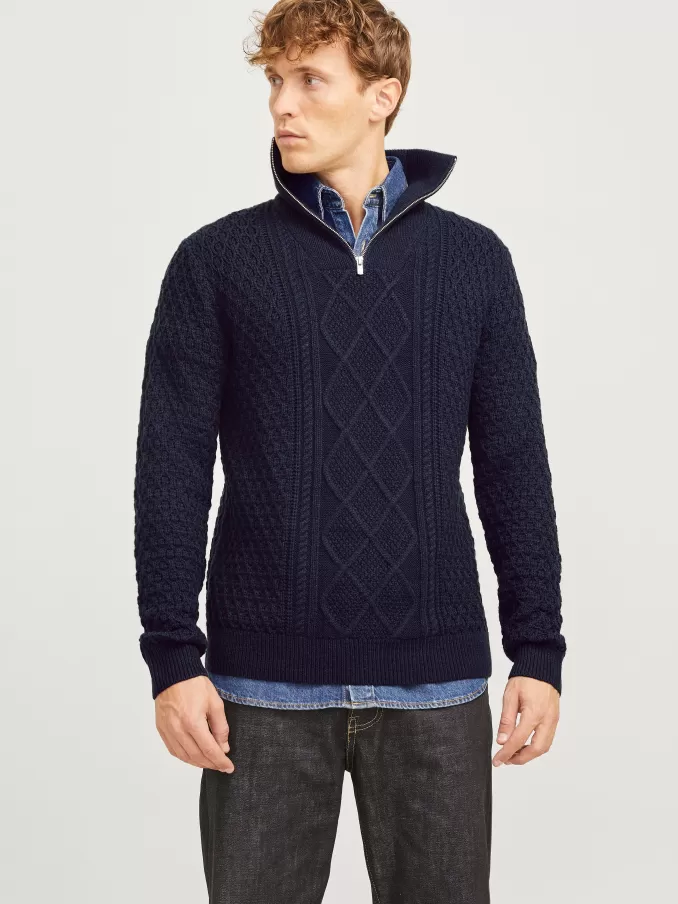 Plain Quarter zip-Jack & Jones Fashion