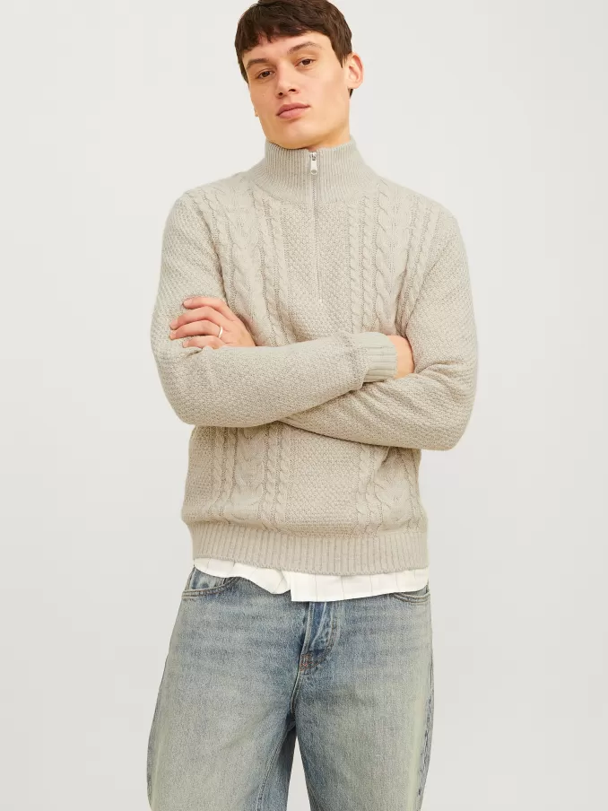 Plain Quarter zip-Jack & Jones Flash Sale