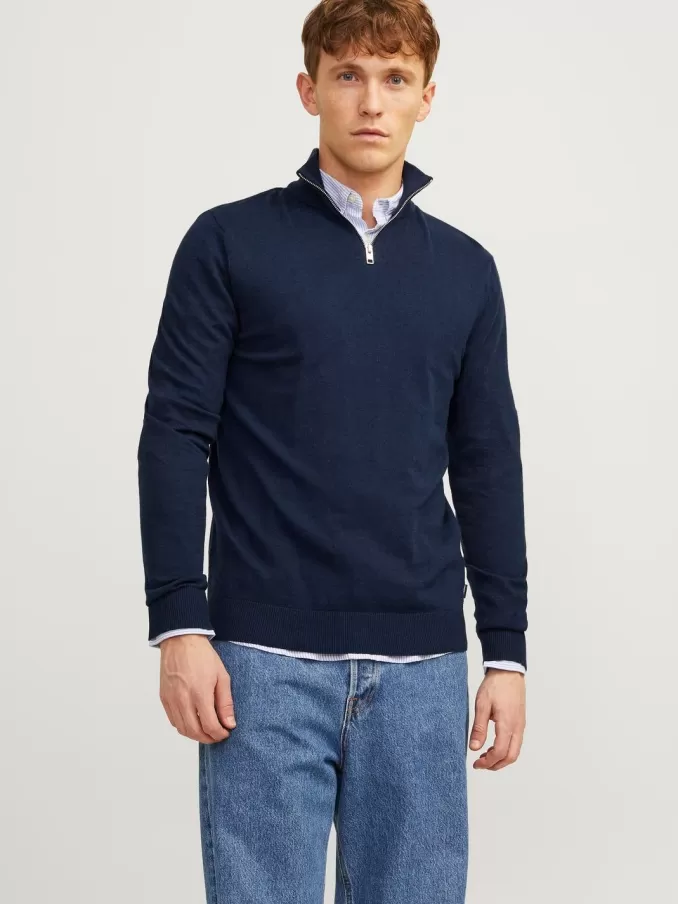 Plain Quarter zip-Jack & Jones Clearance