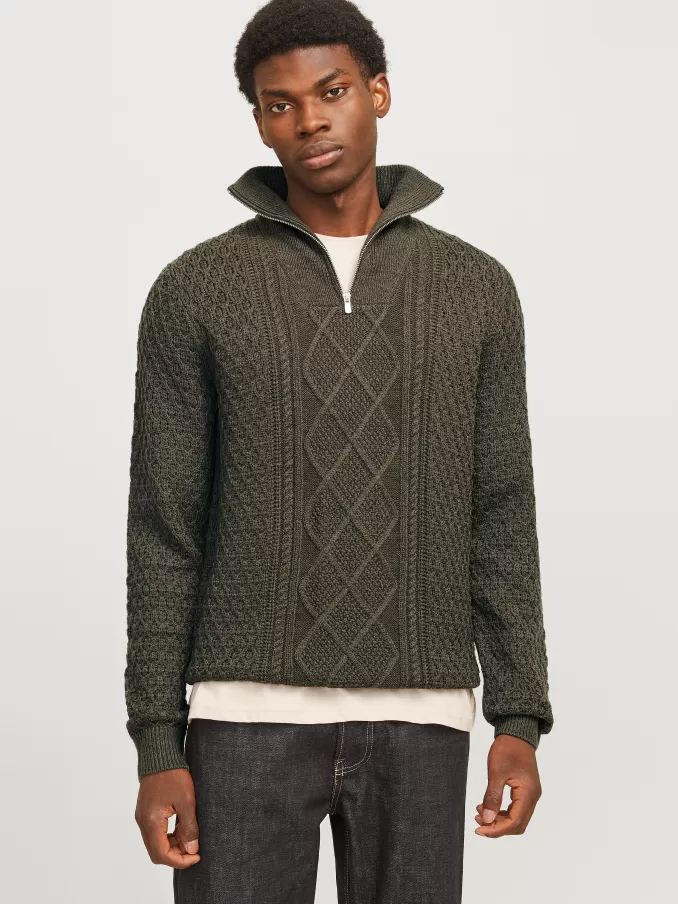 Plain Quarter zip-Jack & Jones Shop