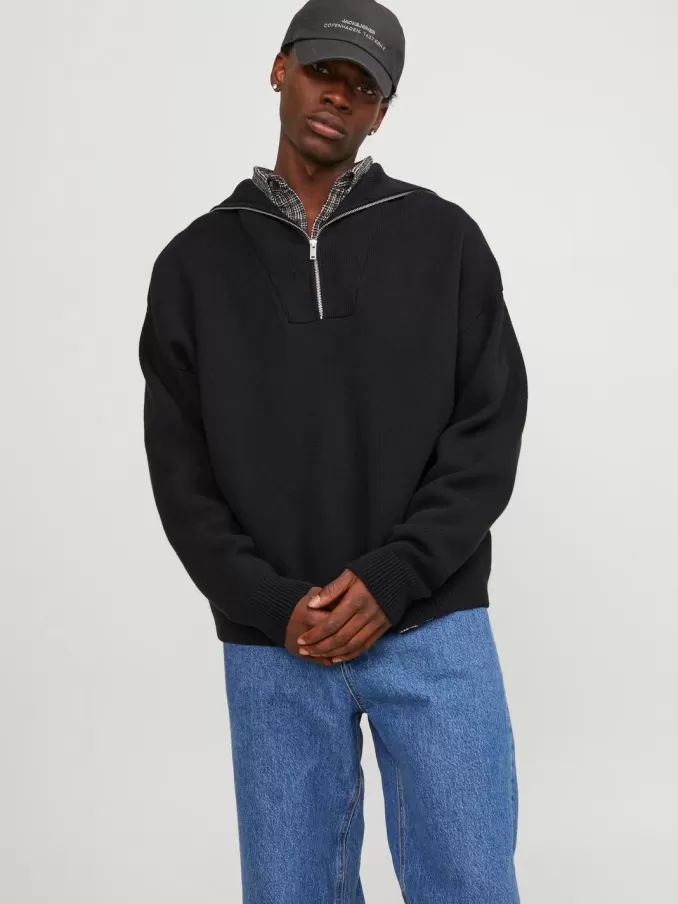 Plain Quarter zip-Jack & Jones Store