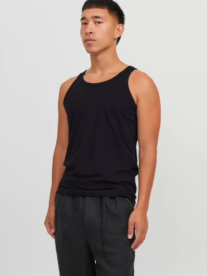 Plain Round neck Tank top-Jack & Jones Cheap