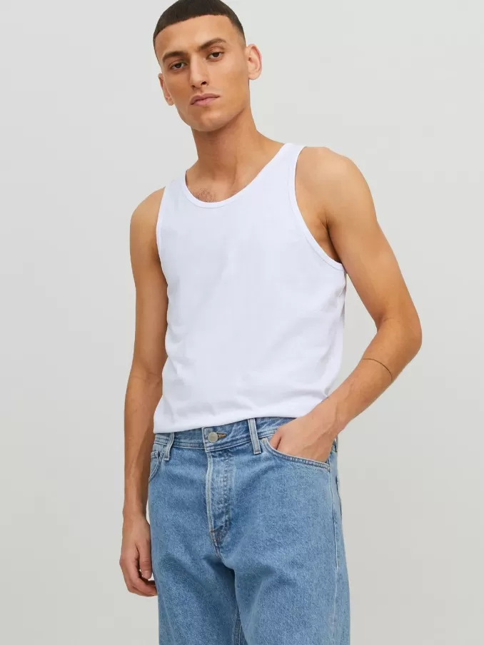 Plain Round neck Tank top-Jack & Jones Shop