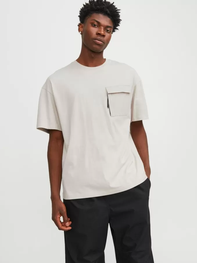 Plain Round neck T-shirt-Jack & Jones New