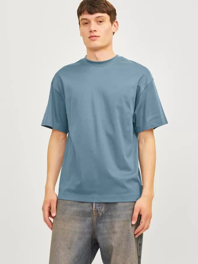 Plain Round neck T-shirt-Jack & Jones New