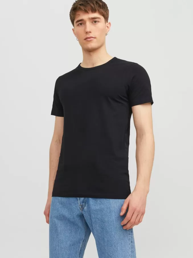 Plain Round neck T-shirt-Jack & Jones New