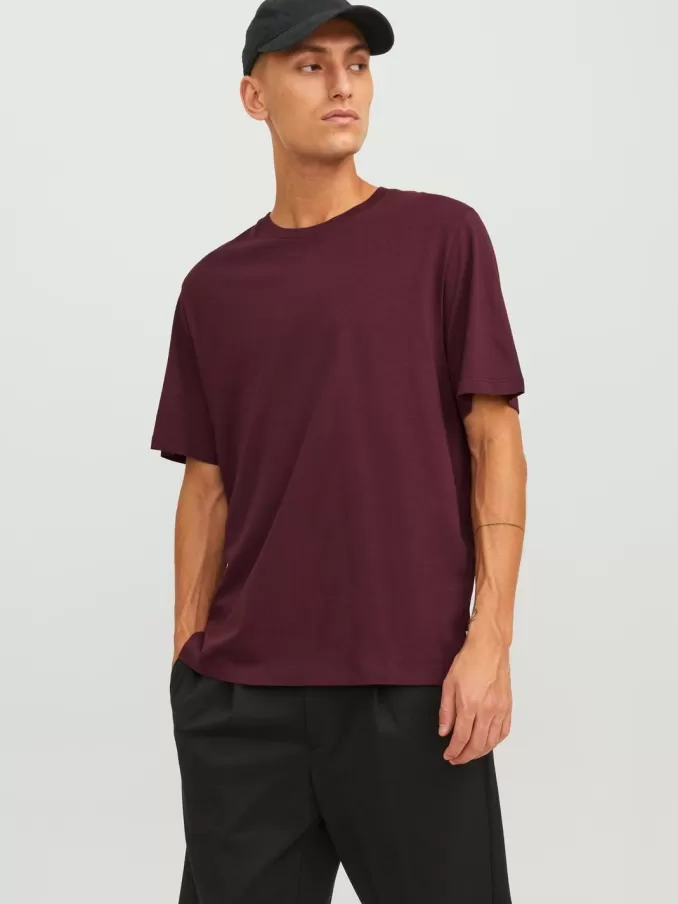 Plain Round neck T-shirt-Jack & Jones Online