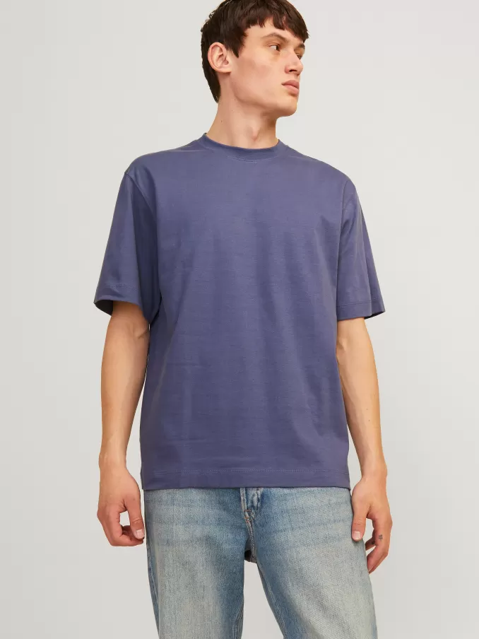 Plain Round neck T-shirt-Jack & Jones Shop