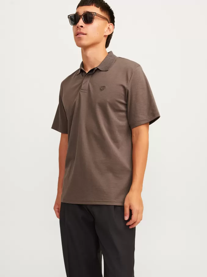 Plain Shirt collar Polo-Jack & Jones New