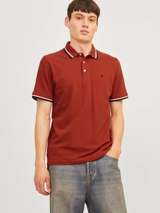 Plain Shirt collar Polo-Jack & Jones Cheap