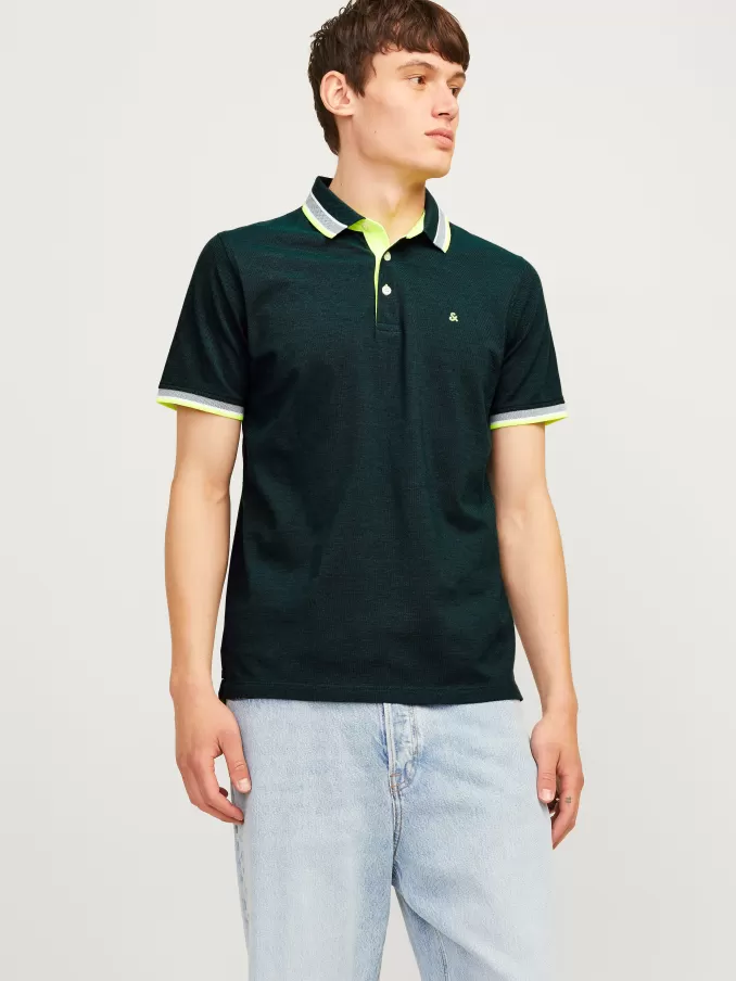 Plain Shirt collar Polo-Jack & Jones Cheap