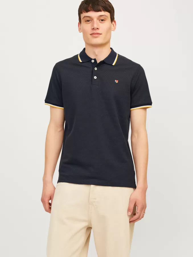 Plain Shirt collar Polo-Jack & Jones Cheap