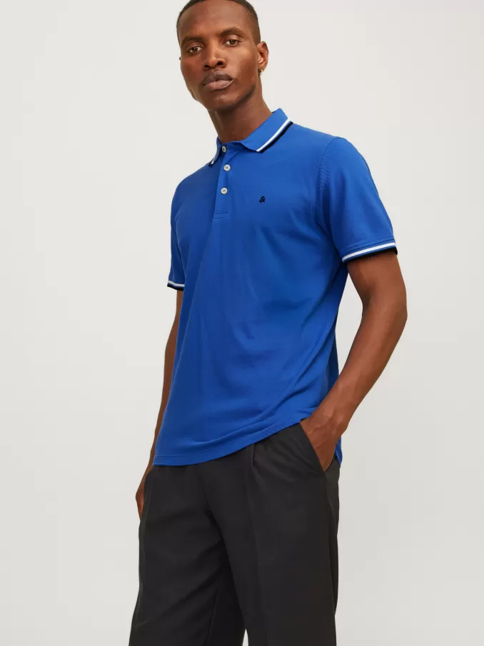 Plain Shirt collar Polo-Jack & Jones Outlet