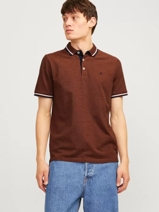 Plain Shirt collar Polo-Jack & Jones Best Sale