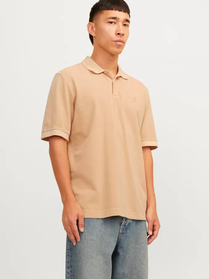 Plain Shirt collar Polo-Jack & Jones Flash Sale